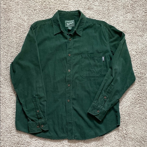 Woolrich Other - Woolrich Green Men's corduroy button up Shirt
